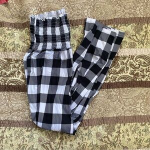 Black and White maternity Large Pajama Pants
